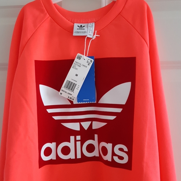 Adidas Trefoil Crewneck M Nwt - Picture 3 of 5